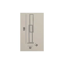 Lampadaire LED Cross 6599 B CT PERENZ