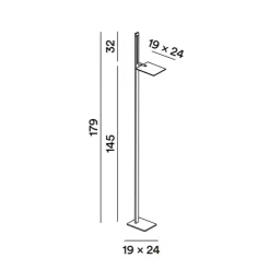 Lampadaire led de salon blanc, 24W 2160lm, réglable en hauteur et orientable à 340, interrupteur on/off, CCT et variateur à pied