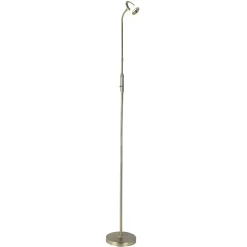 Lampadaire LED design Rodrik - H. 162 cm - Argent mat