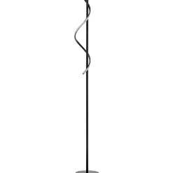 Lampadaire LED Eunice métal noir mat H.150cm IP20 E27 16W Brilliant