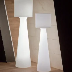 Lampadaire LED intégré Grace Ø37,5 x H.140 cm blanc New Garden