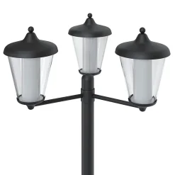 Lampadaire LED intégrée Haro 3000lm 33W IP44 GoodHome gris anthracite