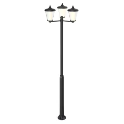 Lampadaire LED intégrée Haro 3000lm 33W IP44 GoodHome gris anthracite