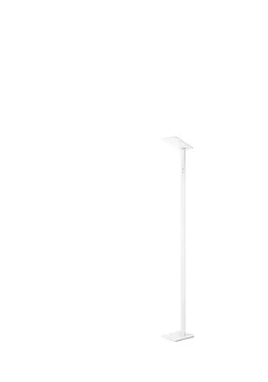 Lampadaire LED QUADRA blanc en métal H.180 cm Perenz