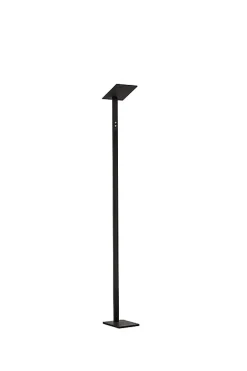 Lampadaire Led QUADRA Noir en métal H.180 cm Perenz