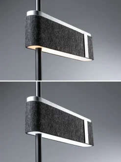 Lampadaire LED 3-Step-Dim Jagun 2700K 1250lm 20,4W Anthracite Feutre Matière plastique Métal