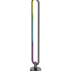 Lampadaire LED 20W - RGB Multicolore - Télécommande - 130x1045mm - Noir