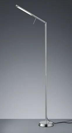 Lampadaire LED 6,5W, 3000K, 700 lm, variateur tactile, nickel mat - Trio - Filigran
