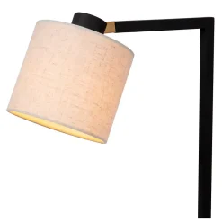 Lampadaire LESLEY en métal avec 1xE27 - Noir - Lucide