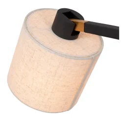 Lampadaire LESLEY en métal avec 1xE27 - Noir - Lucide