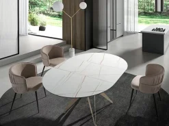 Lampadaire Élégant en Marbre Blanc et Acier Doré avec Abat-jour en Verre Blanc