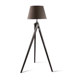 Lampadaire Marron 150cm Modèle Deep Trepied Old Wood Mac-andrews