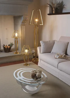 Lampadaire Minerva d38x166 cm en fer de style réticulé avec interrupteur au pied Connexion E27 Fabriqué en Italie Noir