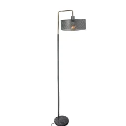 Lampadaire moderne ajouré Yvan - Socle en marbre - H. 152 cm