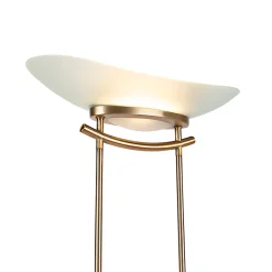 Lampadaire moderne bronze avec LED et variateur - Lexus