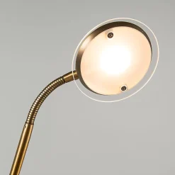 Lampadaire moderne bronze avec LED - Eva