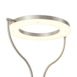 Lampadaire moderne en acier avec bras de lecture avec LED et variateur - Divo