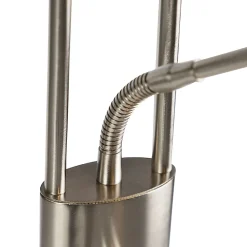 Lampadaire moderne en acier avec LED et bras de lecture - Ibiza