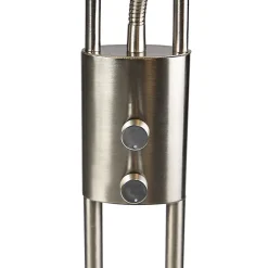 Lampadaire moderne en acier avec LED et bras de lecture - Ibiza