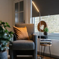 Lampadaire moderne en acier avec LED - Berdien