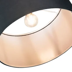 Lampadaire moderne en arc noir - Vinossa