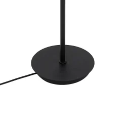 Lampadaire moderne noir 5 lumières avec verre fumé - Athènes