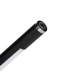 Lampadaire moderne noir avec LED et variateur tactile - Berdien