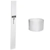 Lampadaire Molu - bois et blanc H140 cm - Atmosphera