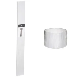 Lampadaire Molu - bois et blanc H140 cm - Atmosphera