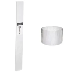 Lampadaire Molu - bois et blanc H140 cm - Atmosphera