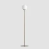 Lampadaire métal et verre Pinne Beige H 162 cm - Aldex