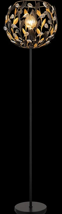 Lampadaire métal noir mat, 1x E27 MIKA