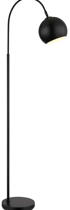 Lampadaire métal noir mat, 1x E27 BENNO