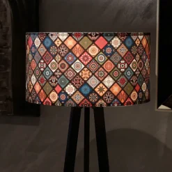 Lampadaire Newport hauteur 140 cm E27 noir multicolore lux.pro