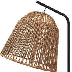 Lampadaire Ninetta Dunalux IP20 E27 40w couleur noir et naturel ⌀30 x h.157 cm