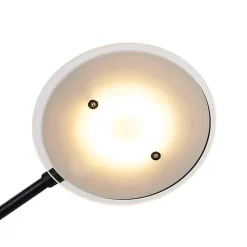 Lampadaire noir avec bras de lecture avec LED et port USB - Sevilla