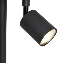 Lampadaire noir avec intérieur doré et liseuse - Jelena