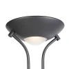 Lampadaire noir avec lampe de lecture avec LED et variateur - Diva 2