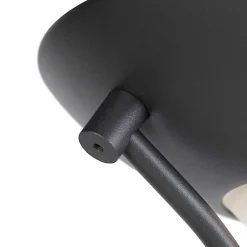 Lampadaire noir avec lampe de lecture avec LED et variateur - Diva 2