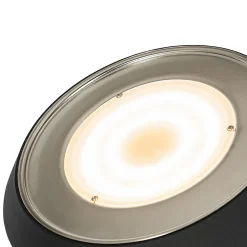 Lampadaire noir avec LED et variateur d'intensité avec liseuse - Fez