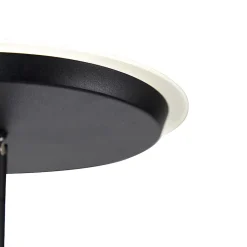 Lampadaire noir avec LED et télécommande - Bumu