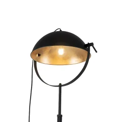 Lampadaire noir avec or 35 cm réglable - Magnax