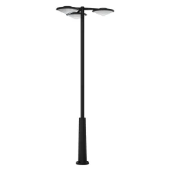 Lampadaire Ortano LED intégrée 3x1100lm 3x20W IP44 GoodHome noir