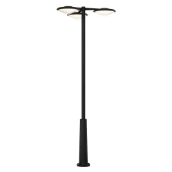 Lampadaire Ortano LED intégrée 3x1100lm 3x20W IP44 GoodHome noir