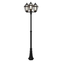 Lampadaire Radley E27 IP44 GoodHome noir