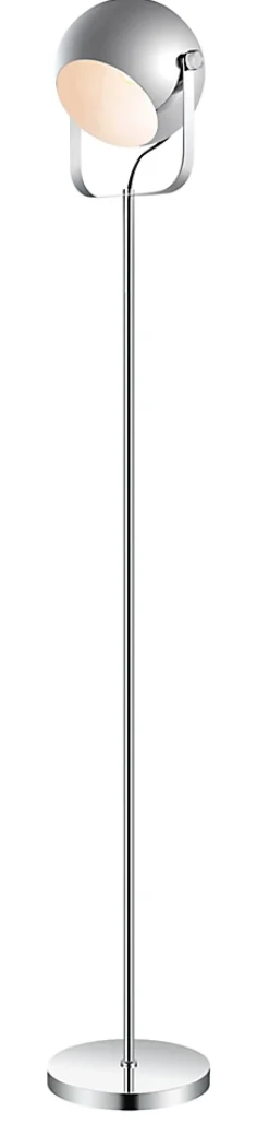 Lampadaire Roccheta GoodHome E27 argent brillant