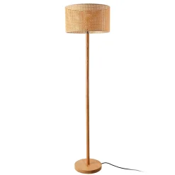 Lampadaire Rochdale hauteur 154 cm E27 jaune-brun lux.pro