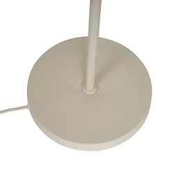 Lampadaire rétro beige avec verre mat - Fedde