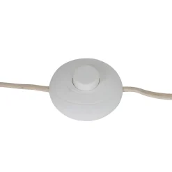 Lampadaire rétro beige avec verre mat - Fedde