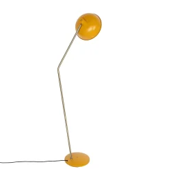 Lampadaire rétro jaune avec bronze - Milou